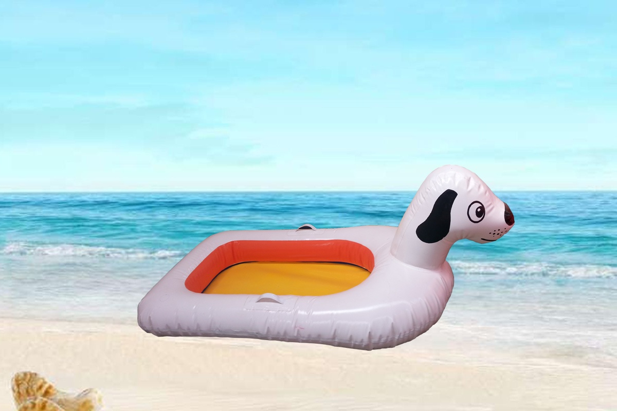 WT015 Inflatable water toy aquatic leisure spotty dog boat