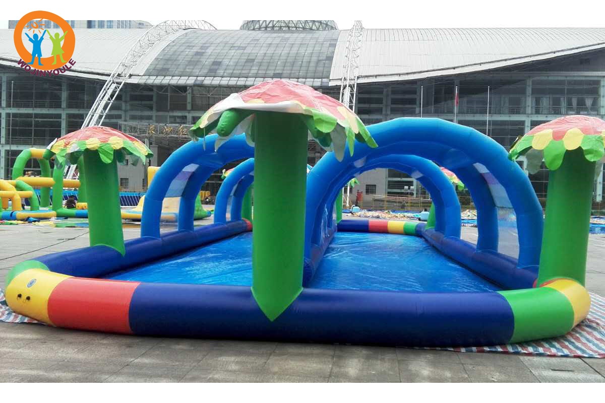 double New inflatable water pool with shed for factory direct sale