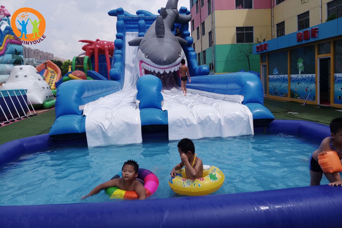 Shark Slide Kids Inflatable Swimming Pool China Supplier Wholesale