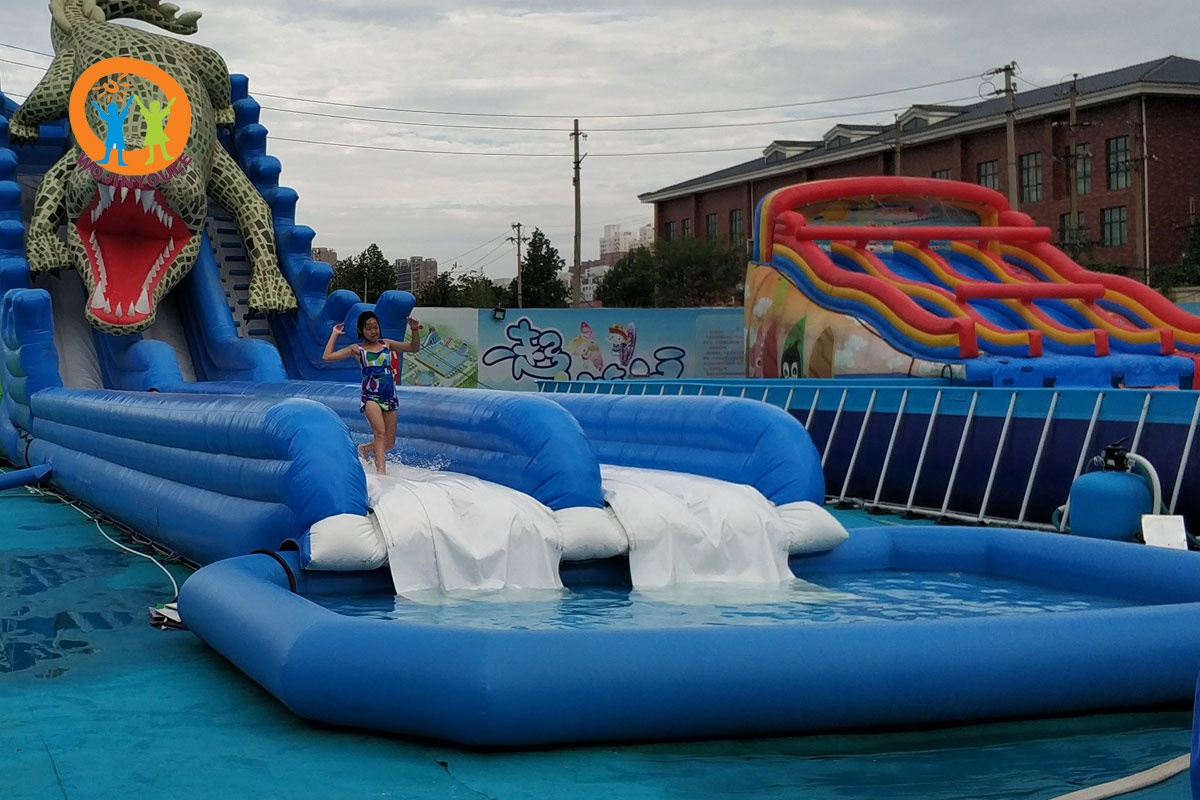Best Selling Inflatable Swimming Pool for Crocodile Slide