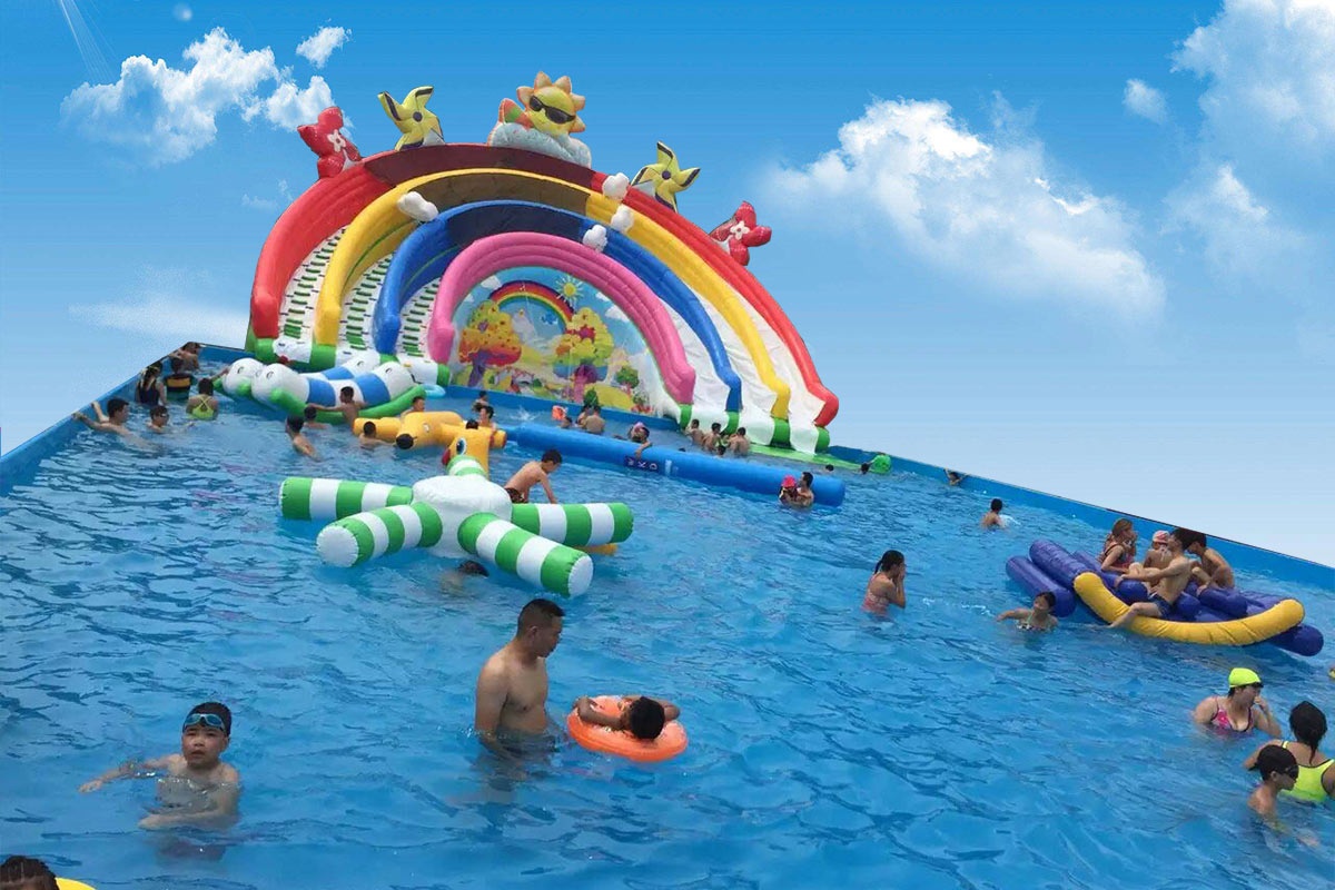 Music Rainbow Water Slide