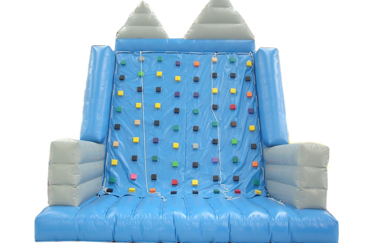 SG053 Outdoor Blue Mountain Inflatable Rock Climbing Wall Games
