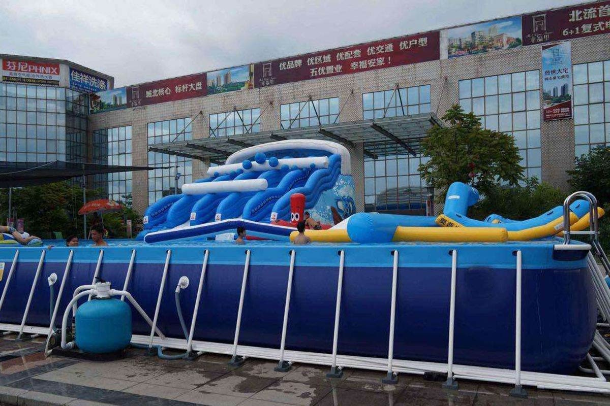 High Quality Customized Steel Frame Pool Metal Frame Swimming Pools