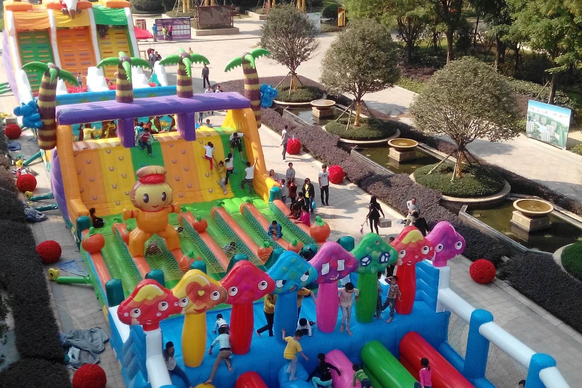 OC069 commercial outdoor games inflatable obstacle course