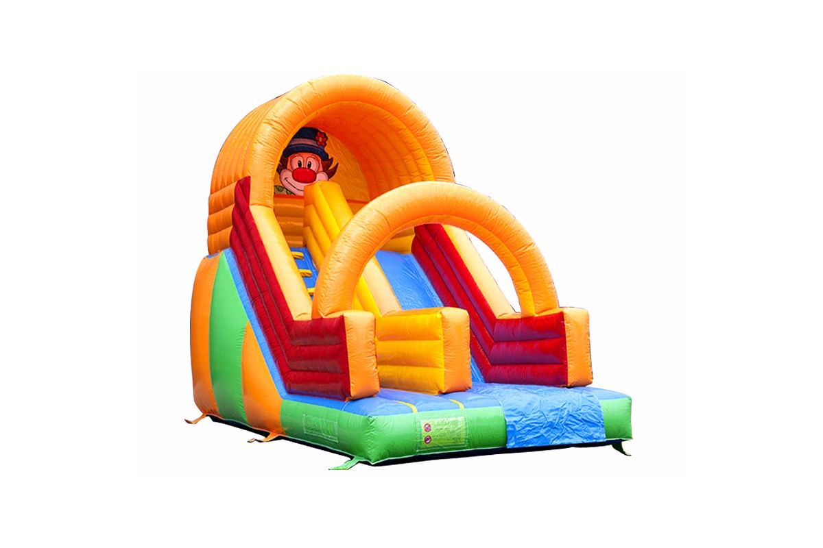 MC041 Clown Theme Inflatable Dry Slide