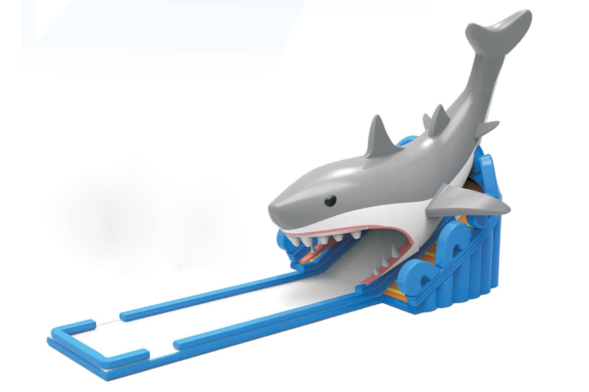 WW022 Giant Gray Shark Inflatable Water Slide