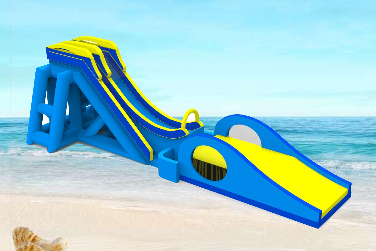 WW007 Giant Long Glider Inflatable Water Slide