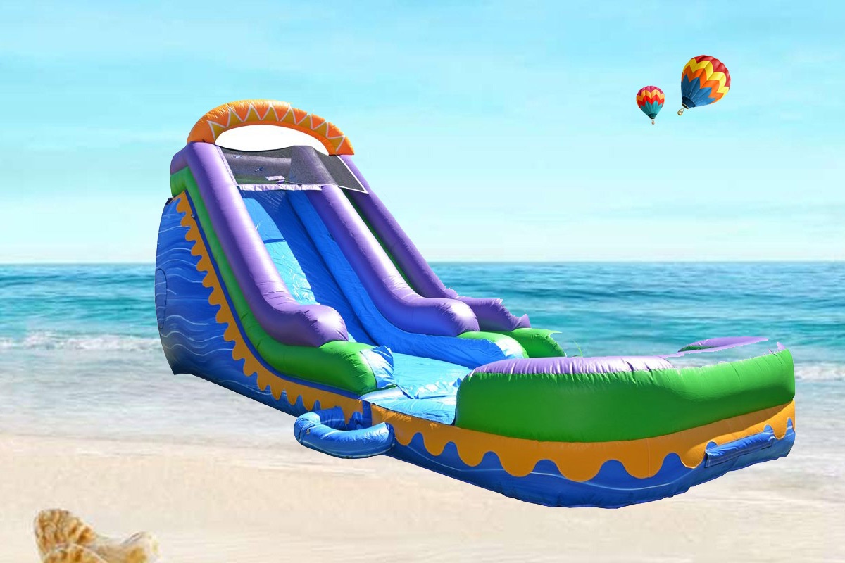 WW026 Jump Orange Sunrise Super Inflatable Water Slide