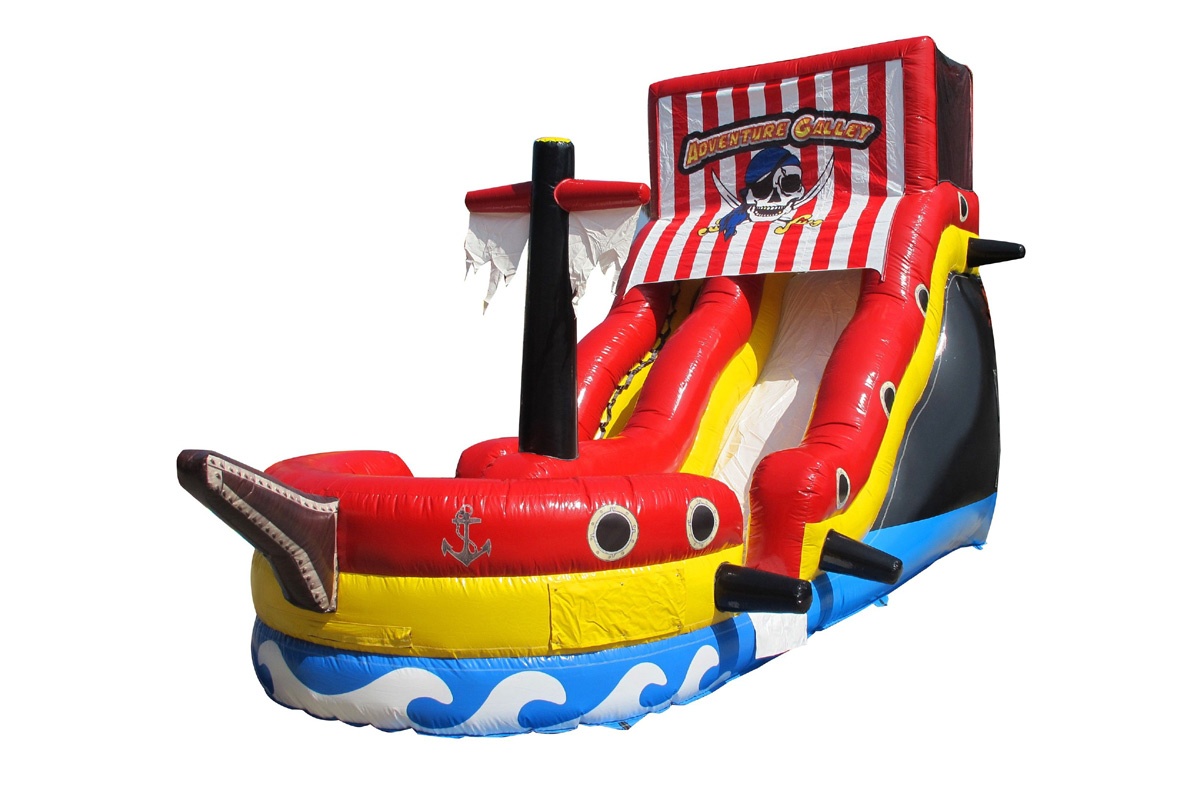 DS171 Pirate Ship Slide 19' Inflatable Dry slide