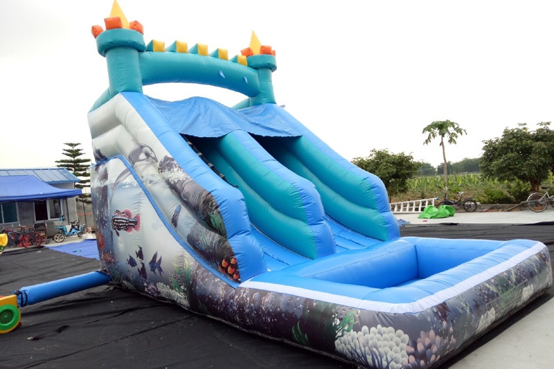 WW028 Inflatable Water Slide w/ Pool Backyard