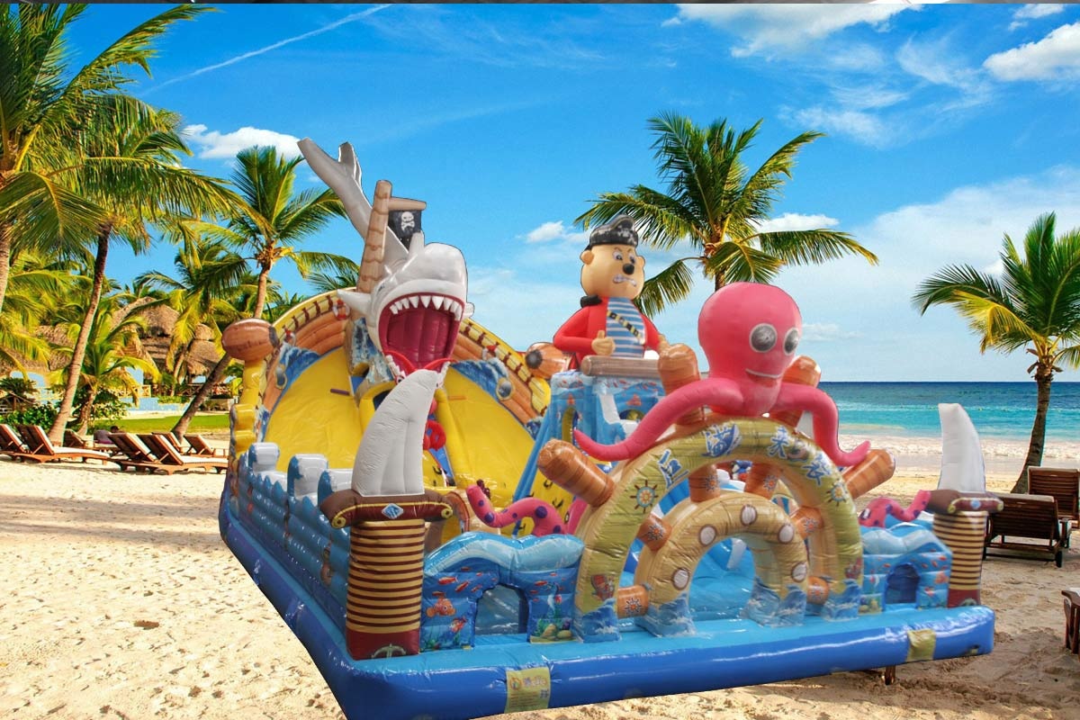 2019 NEW inflatable Shark Attack bounce castle