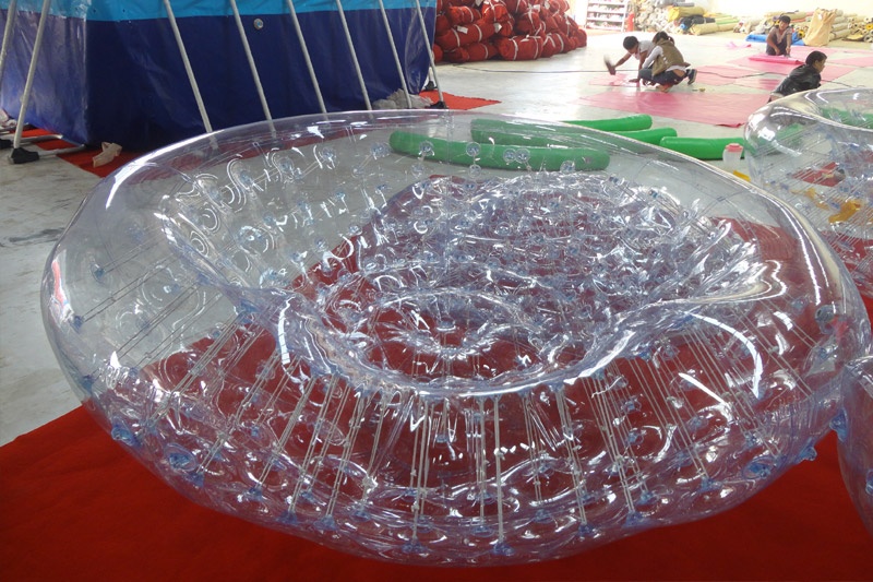PVC plastic Inflatable water perarl ball boat