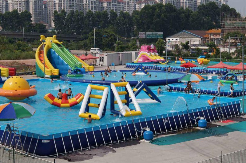 Factory price PVC Outdoor Steel Metal Framed Swimming Pools