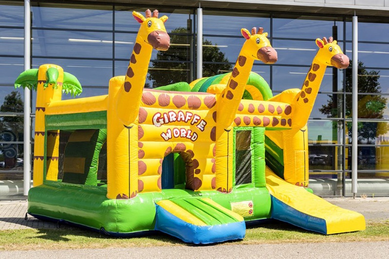 MC113 Inflatable Bouncer Castle Multiplay Giraffe Jumping House for sale