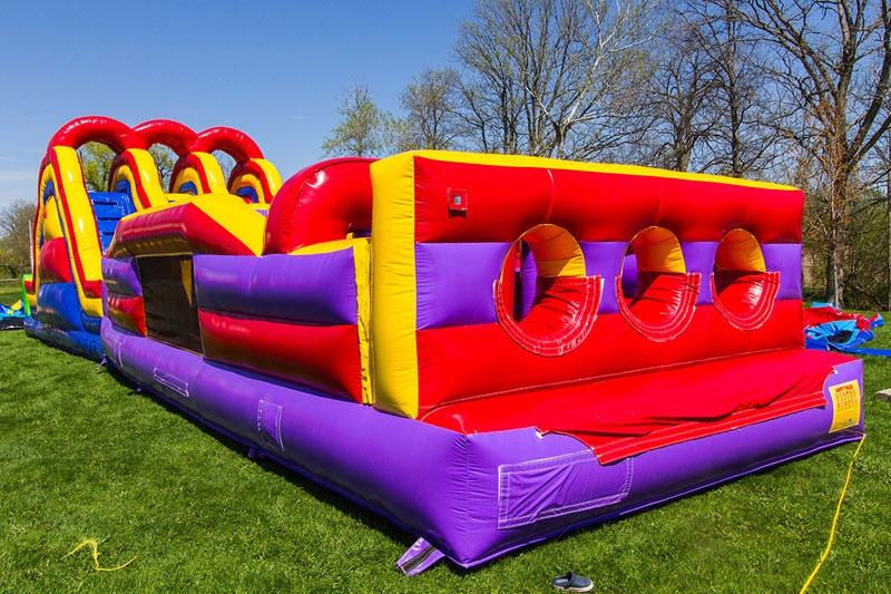 OC045 Triple Lane 70ft Inflatable Obstacle Courses