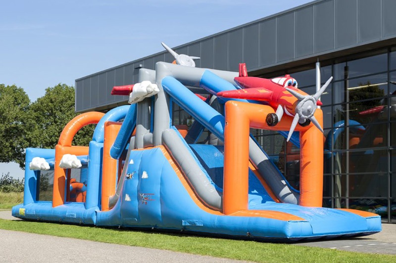 OC001 Airplane 17m Adventure Run Inflatable Obstacle Courses