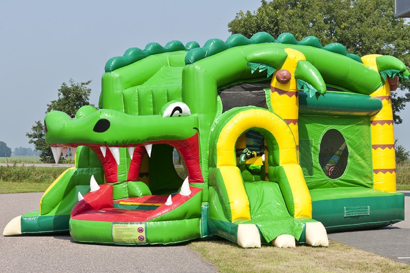 MC069 Shooter Challenge Crocodile Inflatable Bouncer Jumping Castle