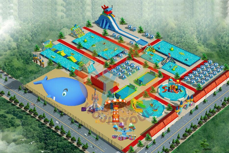 2020 New Inflatable Water Park Design