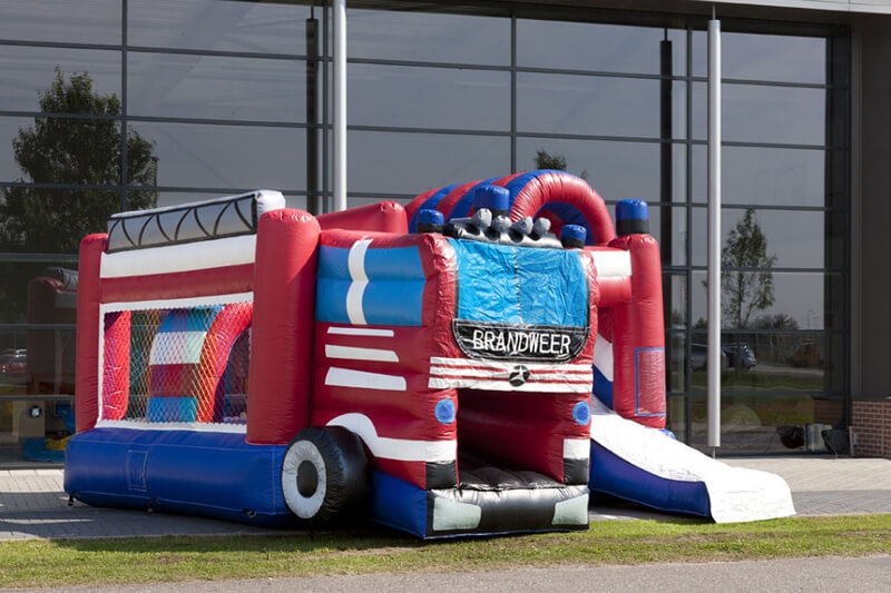 MC102 Multiplay Fire Truck Inflatable Bouncy Castle