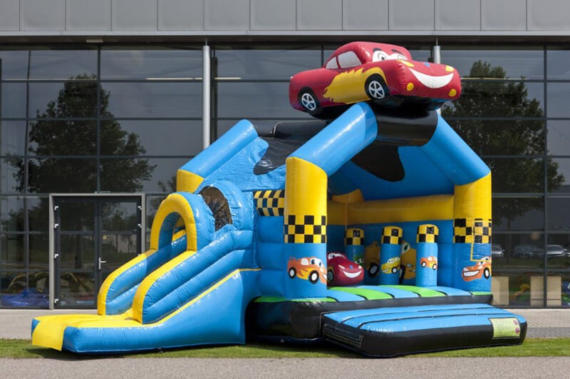 MC015 Multifun Race Car inflatable Bouncer objects slides