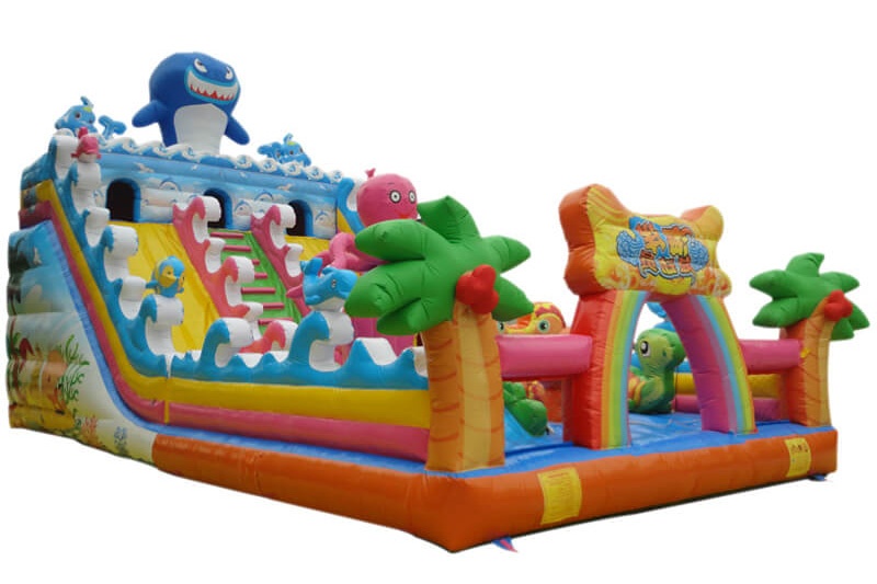 WJ007 Shark Park Fun City Inflatable Bouncy Castle