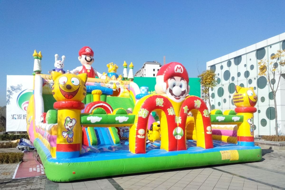 WJ012 Super Mario Park Fun City Inflatable Bouncy Castle