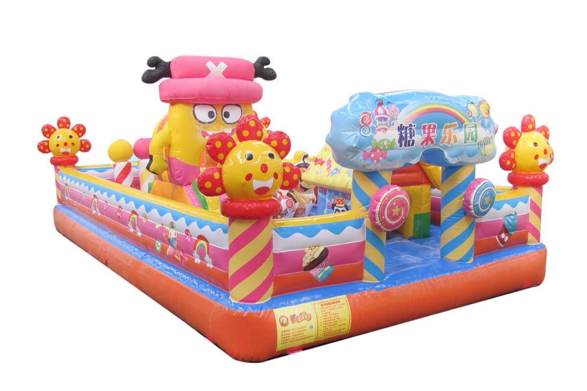 WJ004 Candyland Park Fun City Inflatable Playground Castle