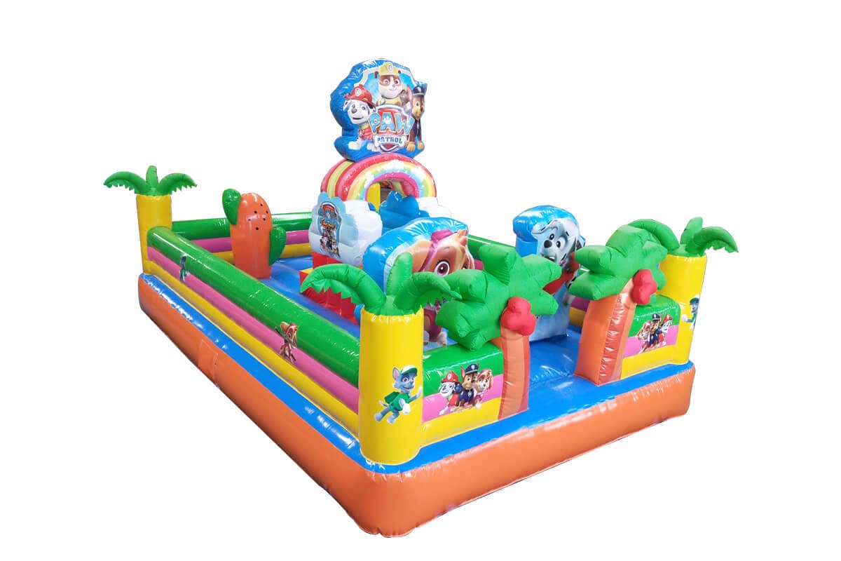 WJ003 PAW Patrol Dog Park Fun City Inflatable Playground Castle