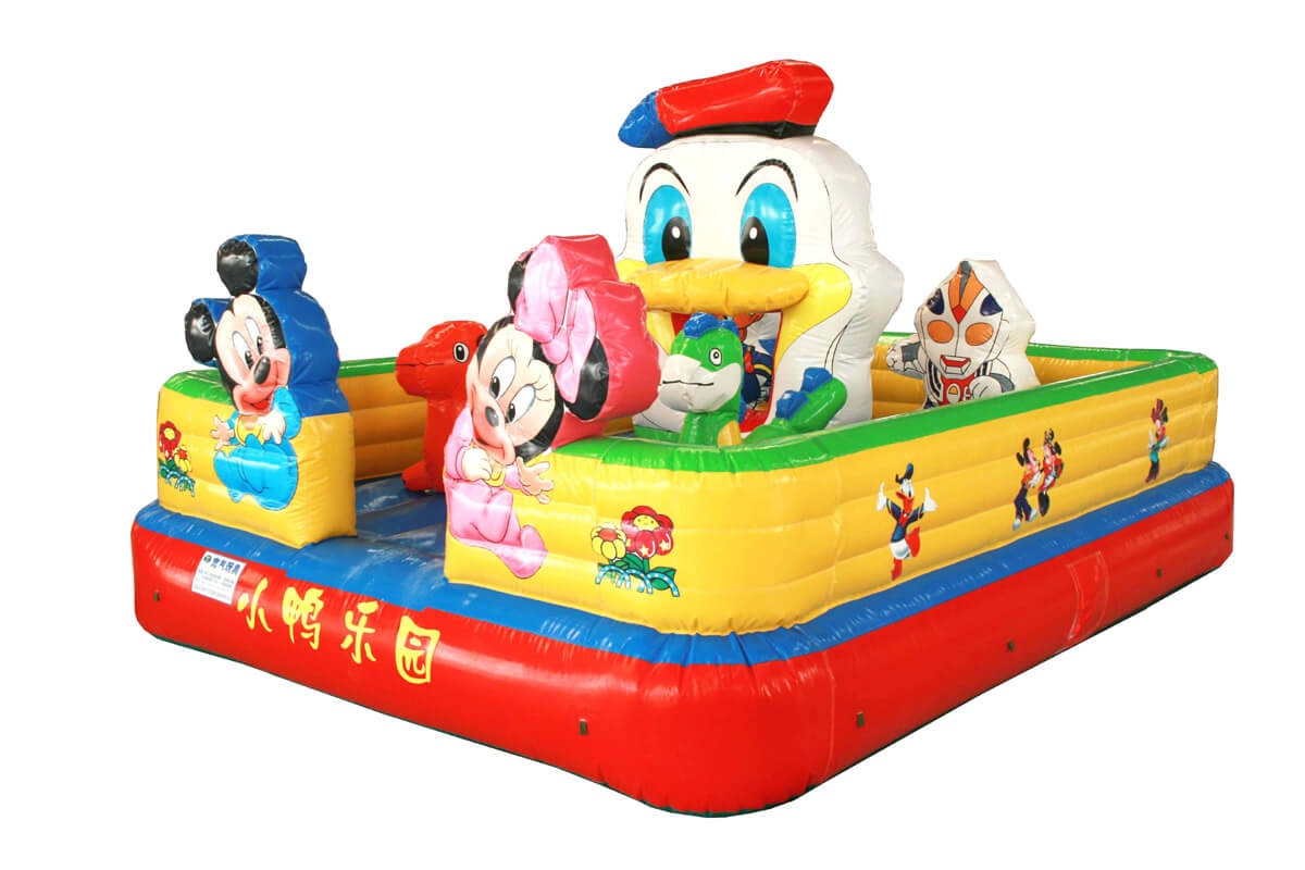 WJ001 Small Duck Park Fun City Inflatable Playground Castle