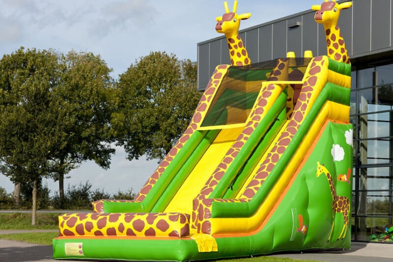 MC117 Large Size Super Giraffe inflatable Slide Attraction