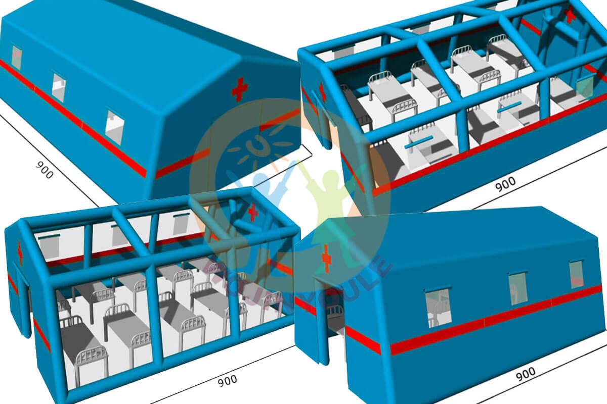 Inflatable Medical Tent Isolation Protection Inflatable Emergency Rescue Military Army Hospital Room