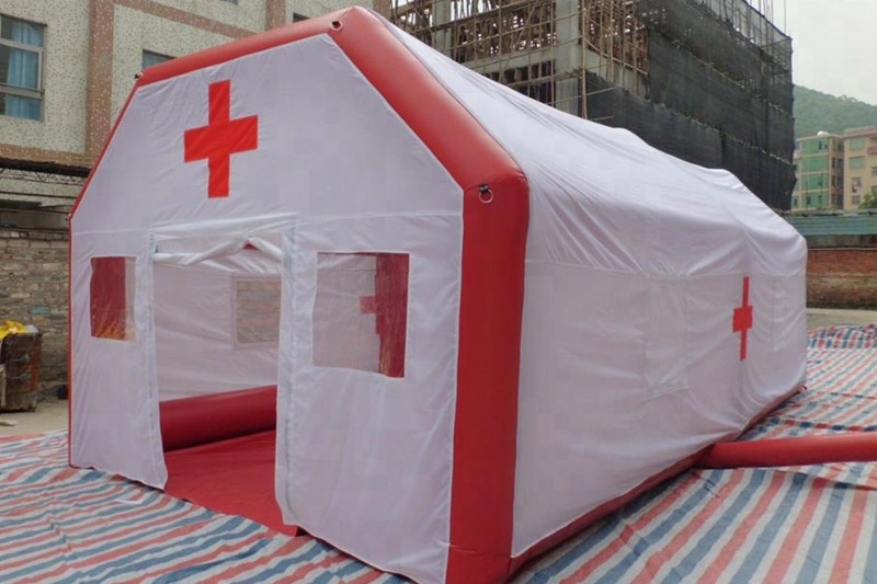 Custom outdoor medical rescue tent Rapid set up inflatable shower and disinfection tent
