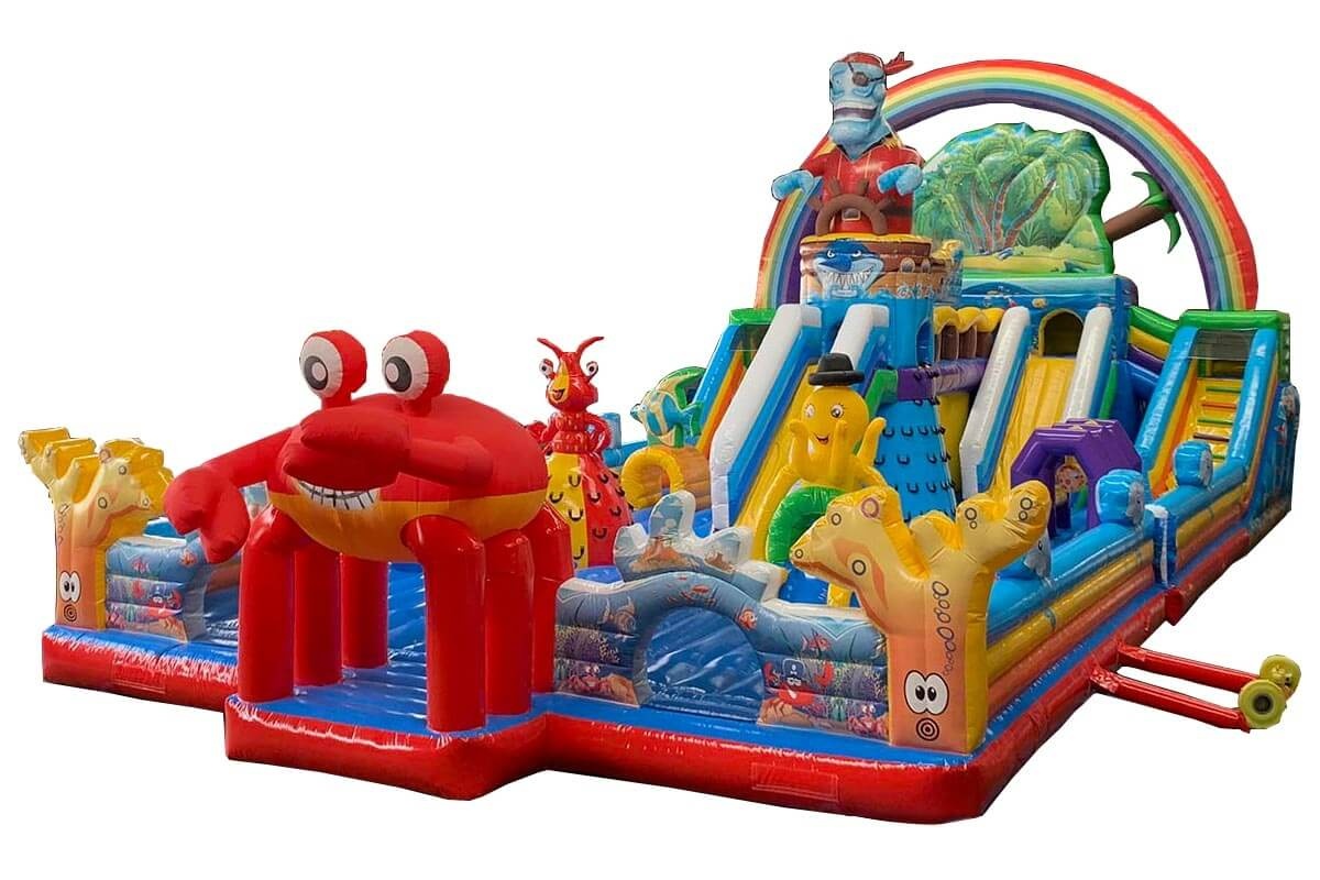 WJ018 Pirate Ship Park Fun City inflatable castle