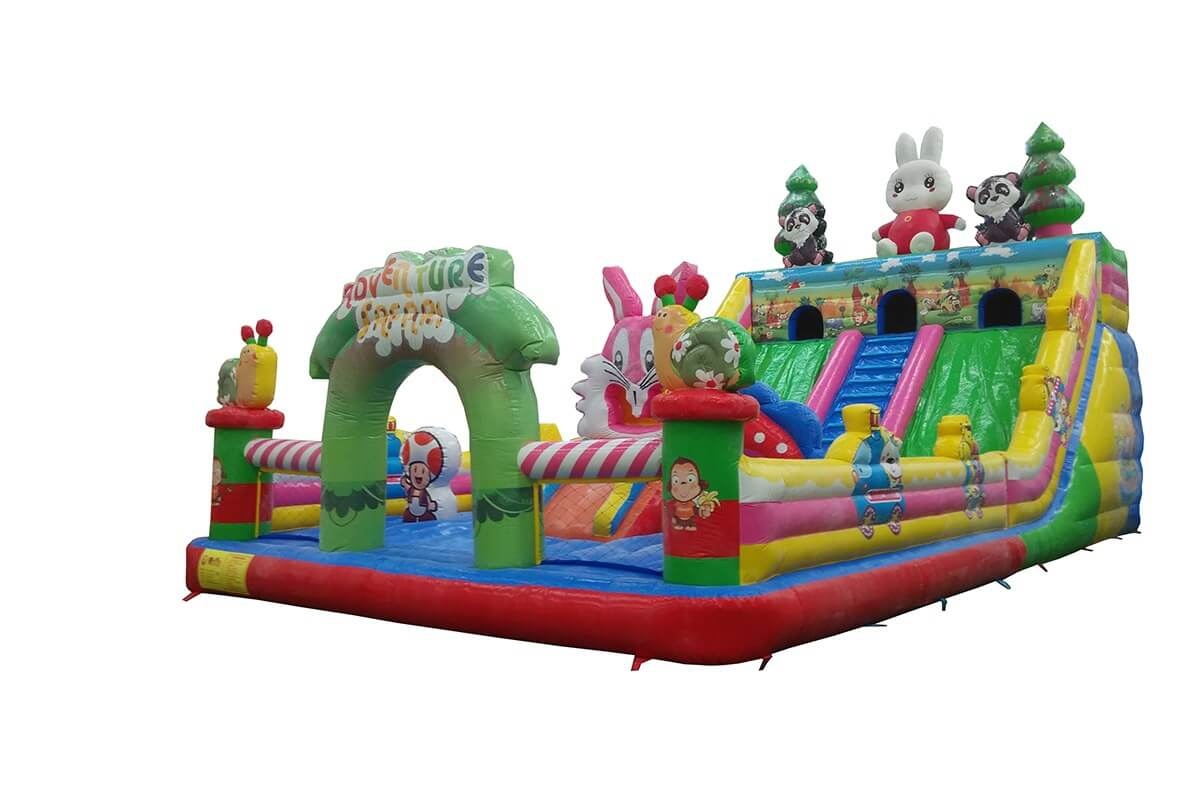 WJ011 Adventure Park Fun City Inflatable Bouncy Castle