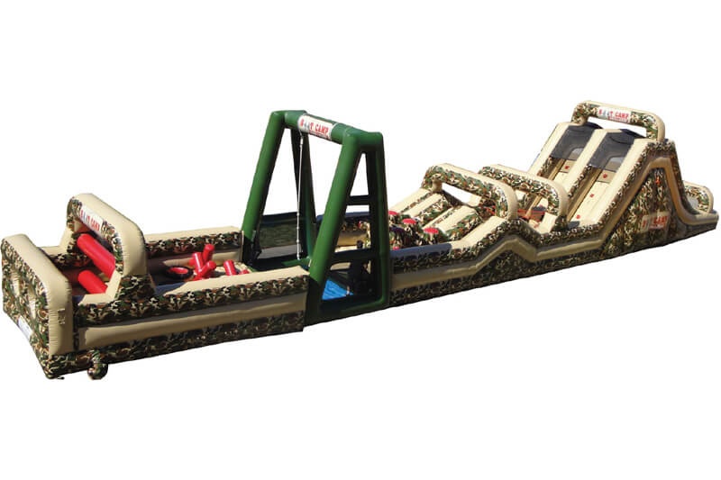 OC051 Camouflage Customzied 65ft Inflatable Obstacle Courses