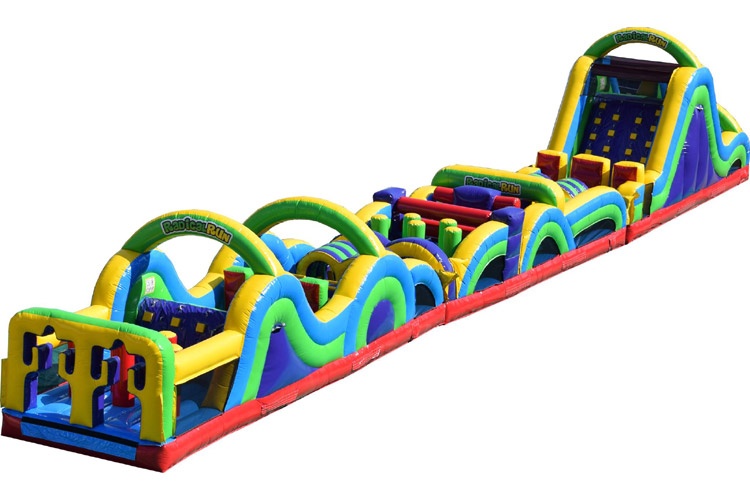 OC058 100ft Radical Run Inflatable Obstacle Courses Sport Games