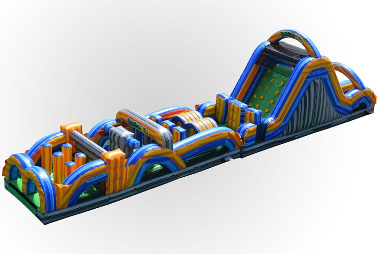 OC060 60ft Fun Run Course Marble Inflatable Obstacle Courses Sport Games