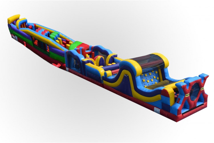 OC061 78ft Extreme Banzai Run Inflatable Obstacle Courses