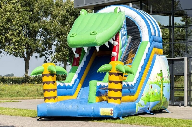 MC074 New Customize inflatable Crocodile Slide for sale