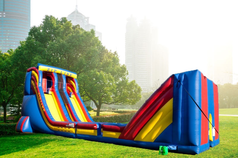 ZP001 Giant Portable Mobile Outdoor Inflatable Zip Line Falls