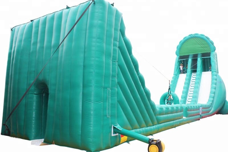ZP012 Giant Portable Mobile Outdoor Inflatable Zip Line Falls