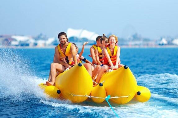 WT002 12 Seats Adults Plato PVC Inflatable Banana Boat Ride