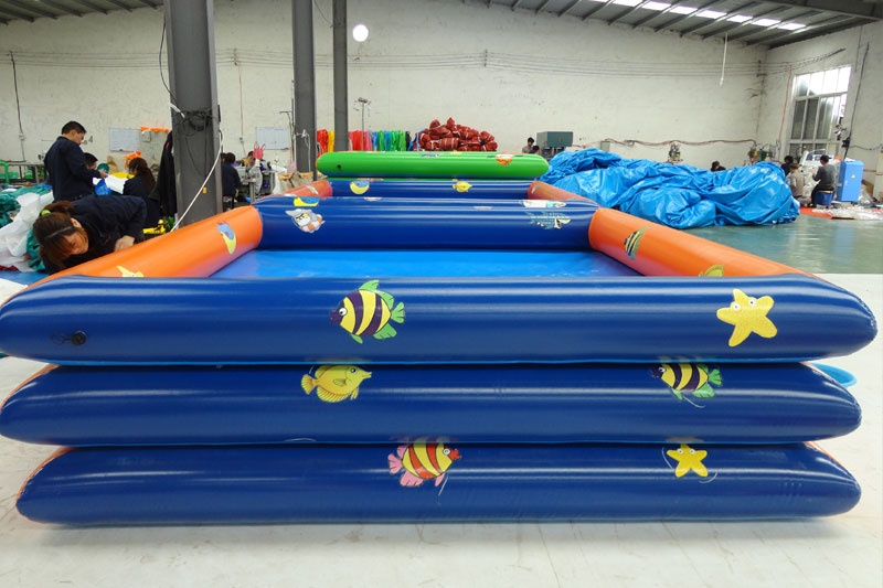WP004  Kids inflatable swimming pools fish for sales