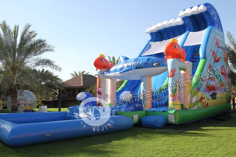 Nemo Inflatable Water Slide with Pool Set