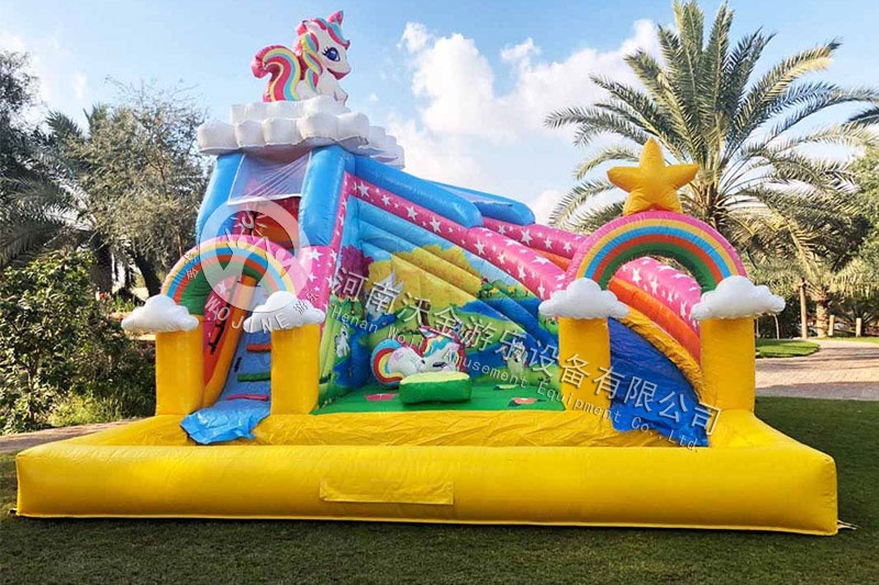 WS027 Little Pony Pond Inflatable Water Slide with Pool Set