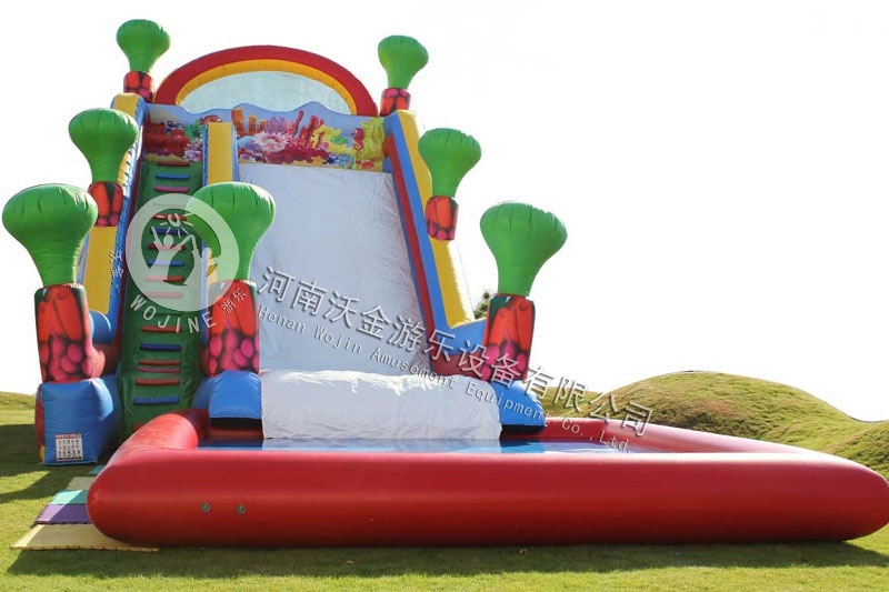 WS036 Under the Sea Inflatable Water Slide with Pool Set