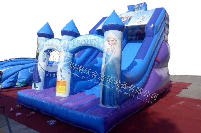 DS021 Frozen Theme Inflatable Dry Slide Factory Wholesale