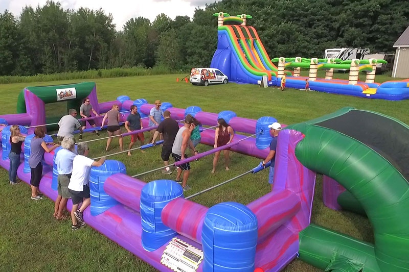 Giant Inflatable Human Foosball Table Sport Games