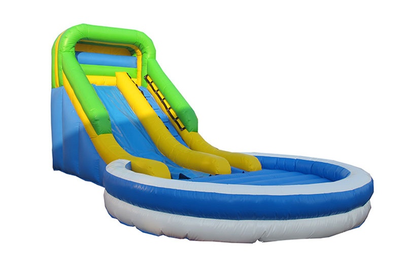 WS057 Factory price inflatable water slide pool for family party