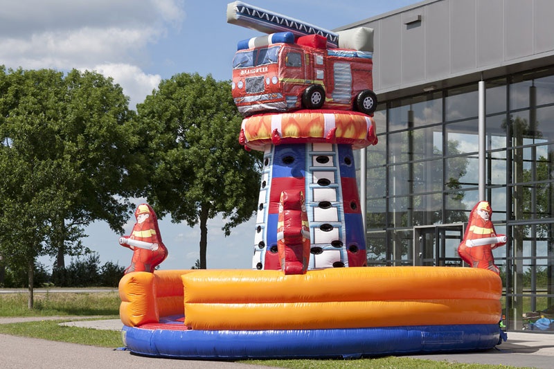 SG067 Outdoor Tower Firefighter Inflatable Rock Climbing Wall Games